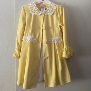 Pretty soft yellow dress & jacket.
